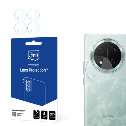3MK Protection Achtercamera Beschermfolie voor Honor Magic7 Lite, Flexibel Glas, Set van 4 Stuks, Transparant