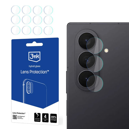 3MK Schutzfolie für die Rückkamera des Samsung Galaxy Z Fold7 F966, flexibles Glas, 4er-Set, transparent