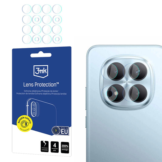 Beschermfolie Achtercamera 3MK Protection voor Xiaomi Redmi Note 15 Pro+ 5G, Flexibel Glas, Set van 4 stuks, Transparant