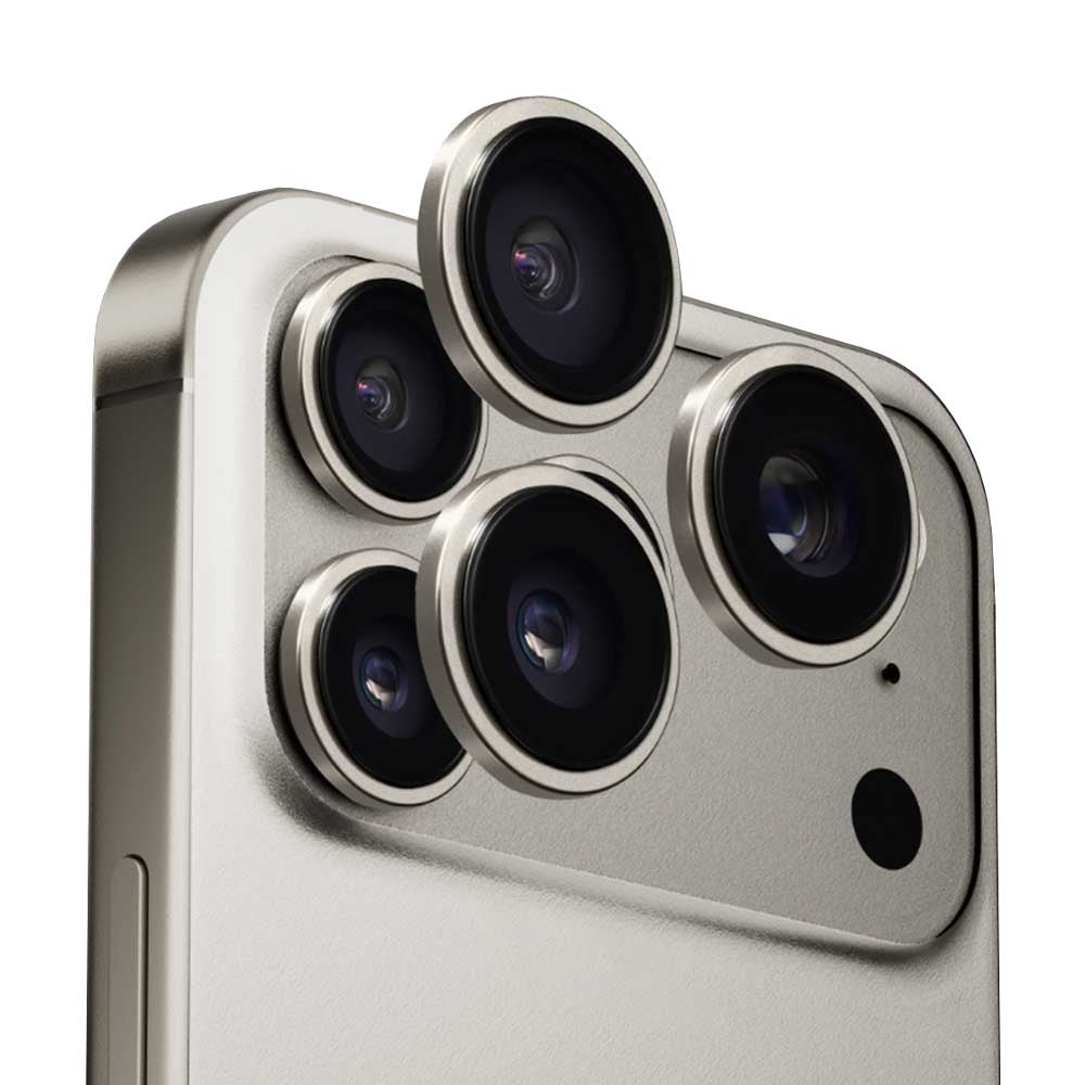 Beschermfolie Anank AR Achtercamera voor Apple iPhone 17 Pro Max / 17 Pro, Gehard Glas, Grijs