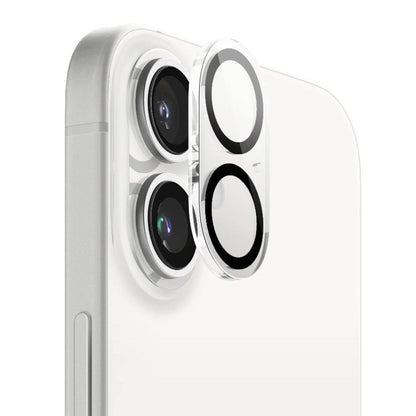 Film de protection pour caméra arrière Anank Guard pour Apple iPhone 16 Plus / 16, Verre trempé, Noir