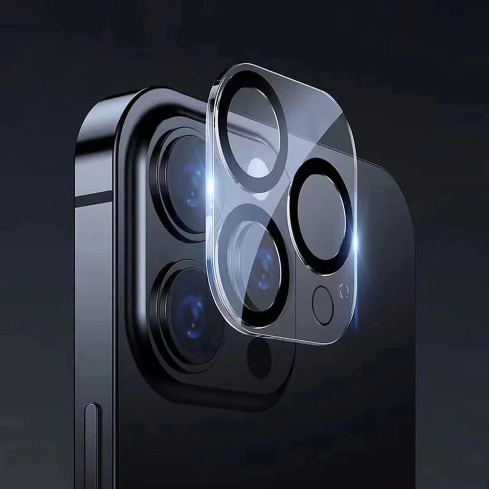 Film de protection pour caméra arrière Anank Guard pour Apple iPhone 16 Plus / 16, Verre trempé, Noir