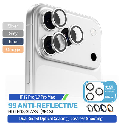 Beschermfolie Blueo 99 Anti-Reflective HD voor Apple iPhone 17 Pro Max / 17 Pro, Gehard Glas, Zilverkleurig