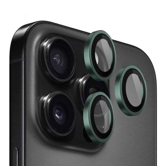 Beschermfolie Achtercamera Blueo Metal Frame voor Apple iPhone 13 Pro Max / 13 Pro, Gehard Glas, Groen