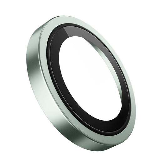 Beschermfolie Achtercamera Blueo Metal Frame voor Apple iPhone 15 Plus / 15, Gehard Glas, Groen