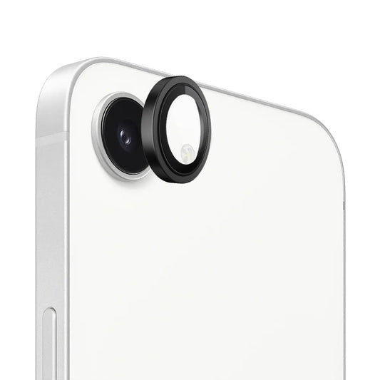 Beschermfolie Achtercamera Blueo Metal Frame voor Apple iPhone 17e / 16e, Gehard Glas, Zwart