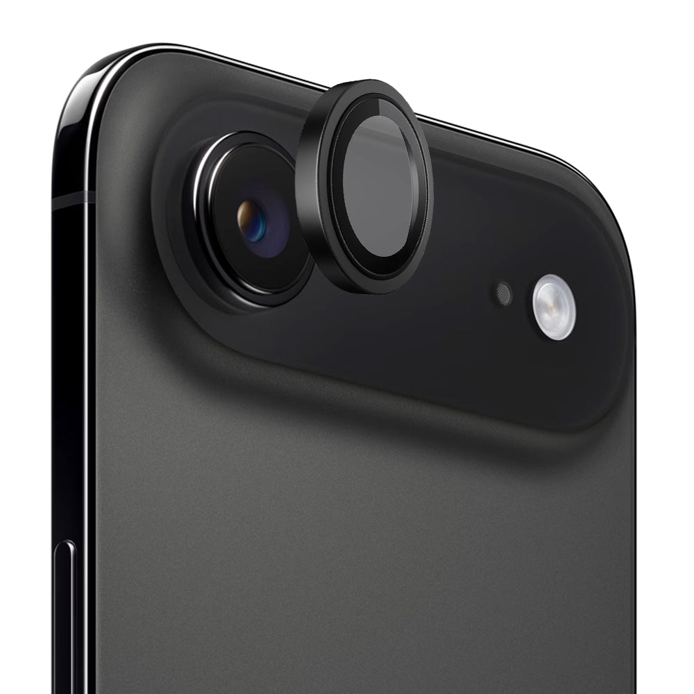 Beschermfolie Achtercamera Blueo Metal Frame voor Apple iPhone 17 Air, Gehard Glas, Zwart
