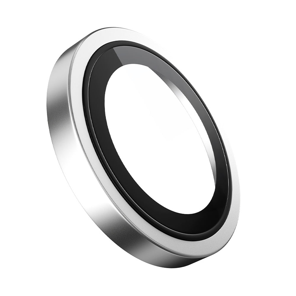 Beschermfolie Achtercamera Blueo Metal Frame voor Apple iPhone 17, Gehard Glas, Zilverkleurig