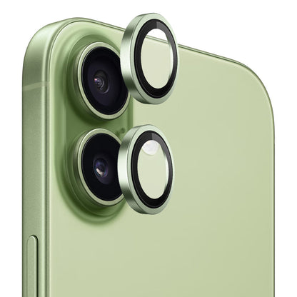 Beschermfolie Achtercamera Blueo Metal Frame voor Apple iPhone 17, Gehard Glas, Groen