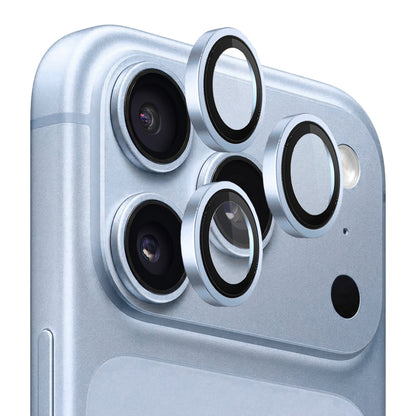 Blueo Metal Frame-beschermfolie voor de achtercamera van Apple iPhone 18 Pro / 18 Pro Max, gehard glas, blauw