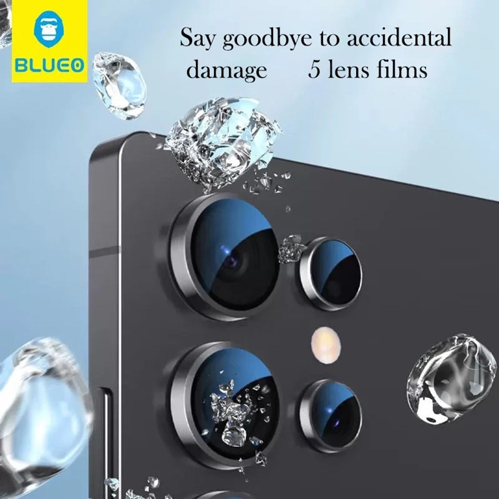 Film de protection pour caméra arrière Blueo pour Samsung Galaxy S26 Plus S947 / S26, Verre Trempé, Argenté