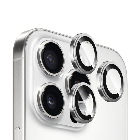 Blueo Sapphire Crystal Achtercamera Beschermfolie voor Apple iPhone 14 Pro Max / 14 Pro, Gehard Glas, Zilver