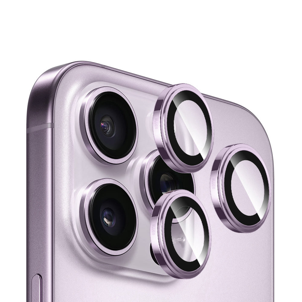 Blueo Sapphire Crystal Achtercamera Beschermfolie voor Apple iPhone 14 Pro Max / 14 Pro, Gehard Glas, Paars
