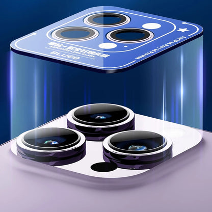 Film de protection pour caméra arrière Blueo Sapphire Crystal pour Apple iPhone 14 Pro Max / 14 Pro, Verre trempé, Multicolore