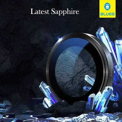 Blueo Sapphire Crystal Rückkamera-Schutzfolie für Apple iPhone 16 Pro Max / 16 Pro, gehärtetes Glas, Silber