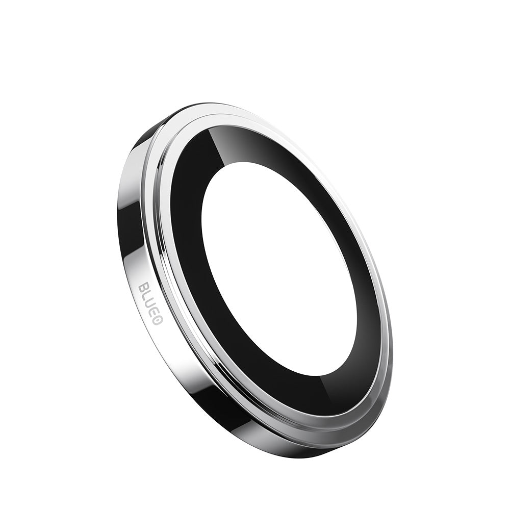 Blueo Sapphire Crystal Rückkamera-Schutzfolie für Apple iPhone 16 Pro Max / 16 Pro, gehärtetes Glas, Silber