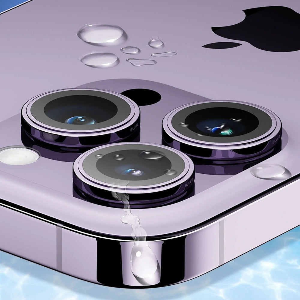 Film de protection pour caméra arrière Blueo Sapphire Crystal pour Apple iPhone 16 Pro Max / 16 Pro, Verre trempé, Multicolore
