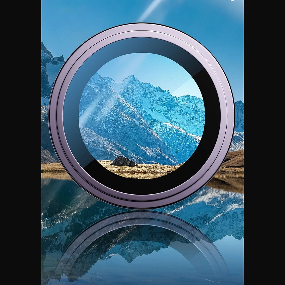 Blueo Sapphire Crystal Rückkamera-Schutzfolie für Apple iPhone 16 Pro Max / 16 Pro, gehärtetes Glas, schwarz