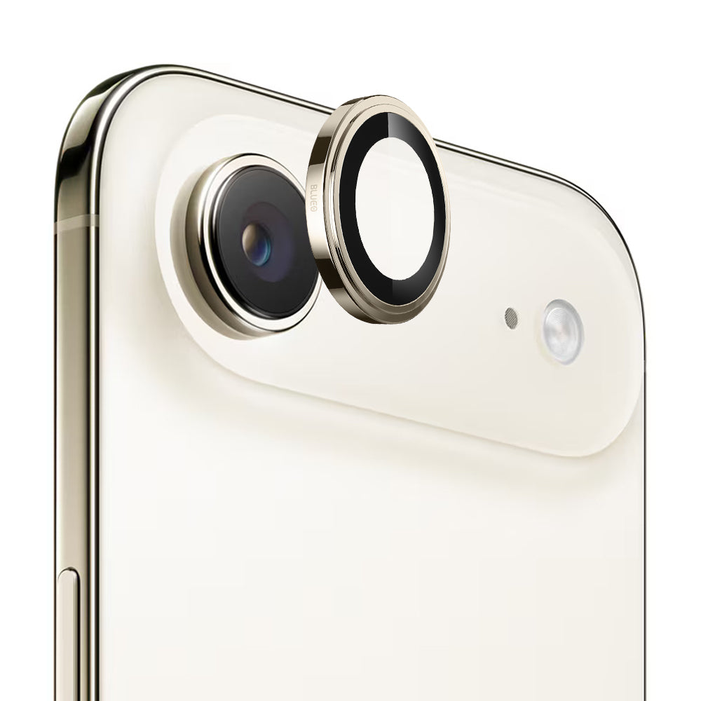Beschermfolie Achtercamera Blueo Sapphire Crystal voor Apple iPhone 17 Air, Gehard Glas, Goudkleurig