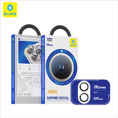 Beschermfolie Achtercamera Blueo Sapphire Crystal voor Apple iPhone 17, Gehard Glas, Zilverkleurig