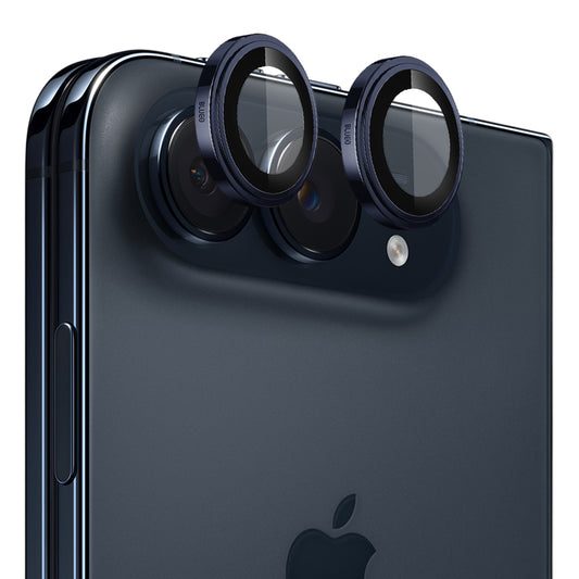 Blueo Sapphire Crystal Schutzfolie für die Rückkamera für Apple iPhone Duo, gehärtetes Glas, Blau