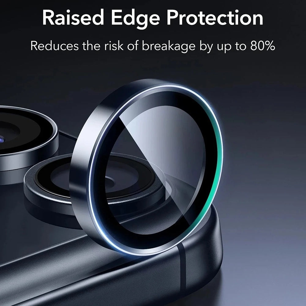 Beschermfolie Achtercamera ESR Armorite voor Apple iPhone 17 Pro Max / 17 Pro / 16 Pro Max / 16 Pro, Gehard Glas, Blauw