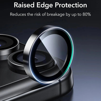 Beschermfolie Achtercamera ESR Armorite voor Apple iPhone 18 Pro / 18 Pro max, Gehard Glas, Zwart