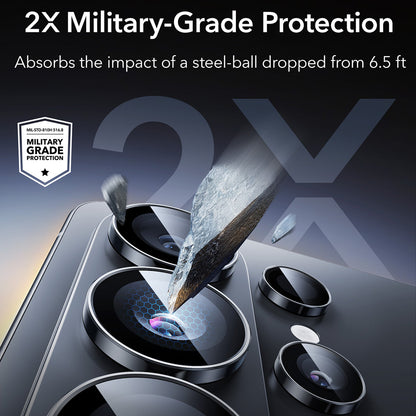 Schutzfolie ESR Armorite für die Rückkamera des Samsung Galaxy S26 Ultra, gehärtetes Glas, Schwarz