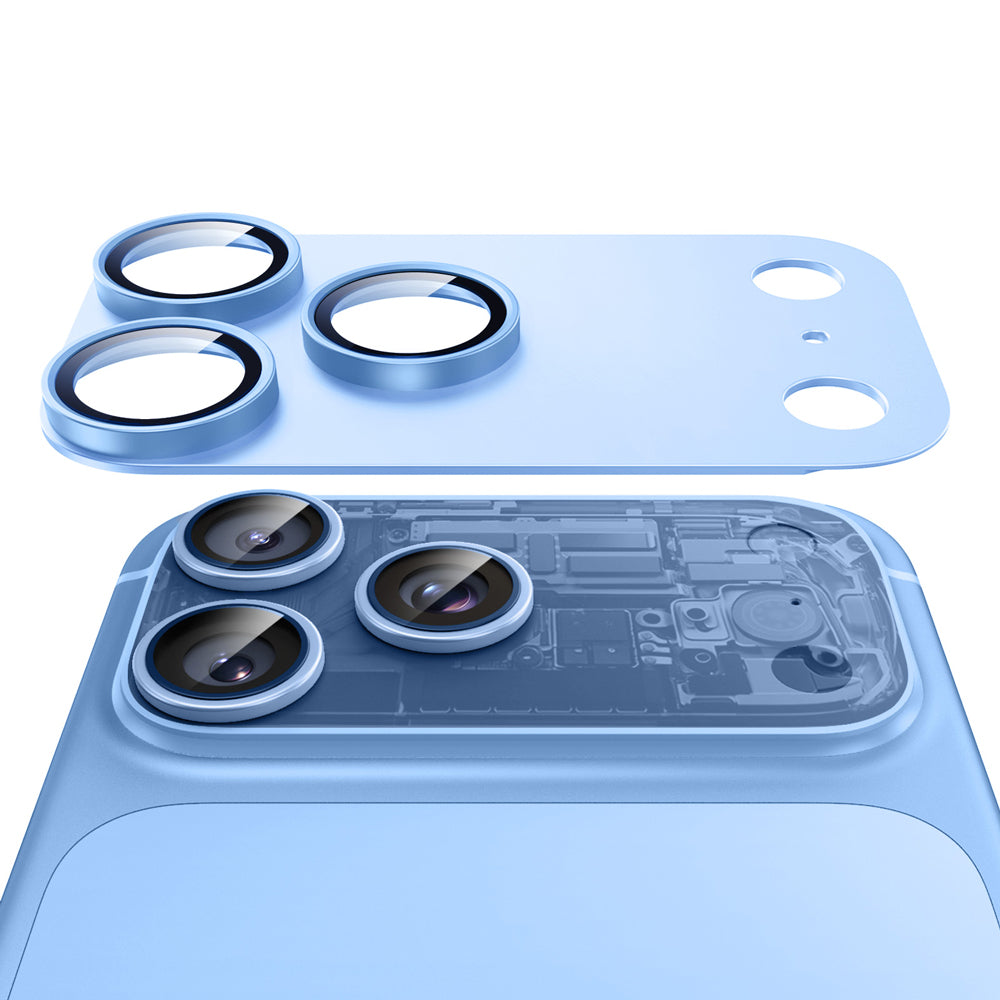 ESR Armorite Pro Achtercamera Beschermfolie voor Apple iPhone 18 Pro Max, Gehard Glas, Blauw