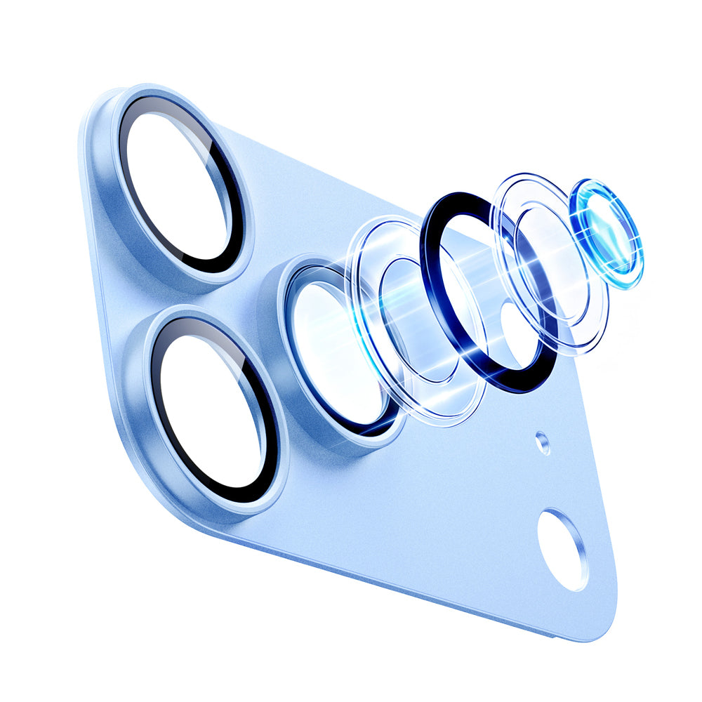 ESR Armorite Pro Achtercamera Beschermfolie voor Apple iPhone 18 Pro Max, Gehard Glas, Blauw