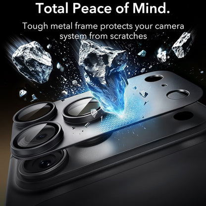 ESR Armorite Pro Achtercamera Beschermfolie voor Apple iPhone 18 Pro Max, Gehard Glas, Zwart