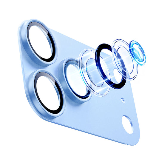 ESR Armorite Pro Rückkamera-Schutzfolie für Apple iPhone 18 Pro, gehärtetes Glas, Blau