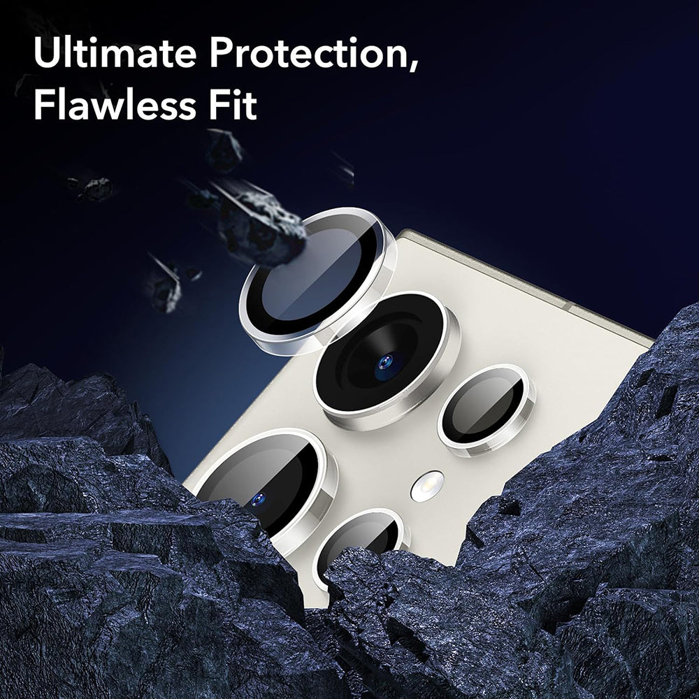 Film de protection pour caméra arrière ESR pour Samsung Galaxy S24 Ultra S928, Verre trempé, Lot de 2 pièces, Transparent
