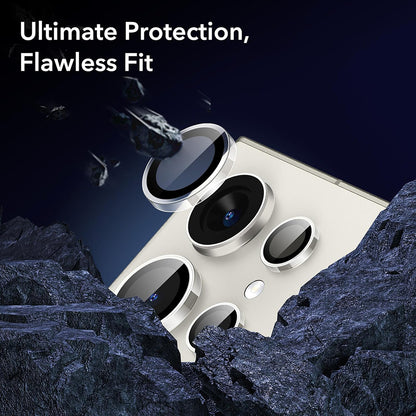 Film de protection pour caméra arrière ESR pour Samsung Galaxy S24 Ultra S928, Verre trempé, Lot de 2 pièces, Transparent