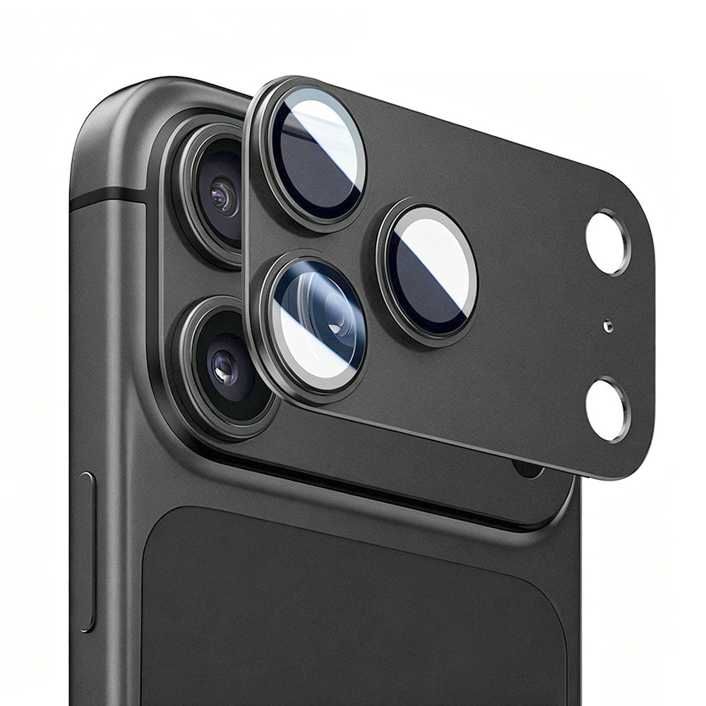 Film de protection pour caméra arrière Lito Crown Halo AR + AF pour Apple iPhone 18 Pro Max, Verre trempé, Noir