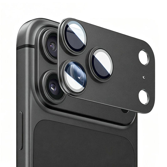 Film de protection pour caméra arrière Lito Crown Halo AR + AF pour Apple iPhone 18 Pro, Verre trempé, Noir