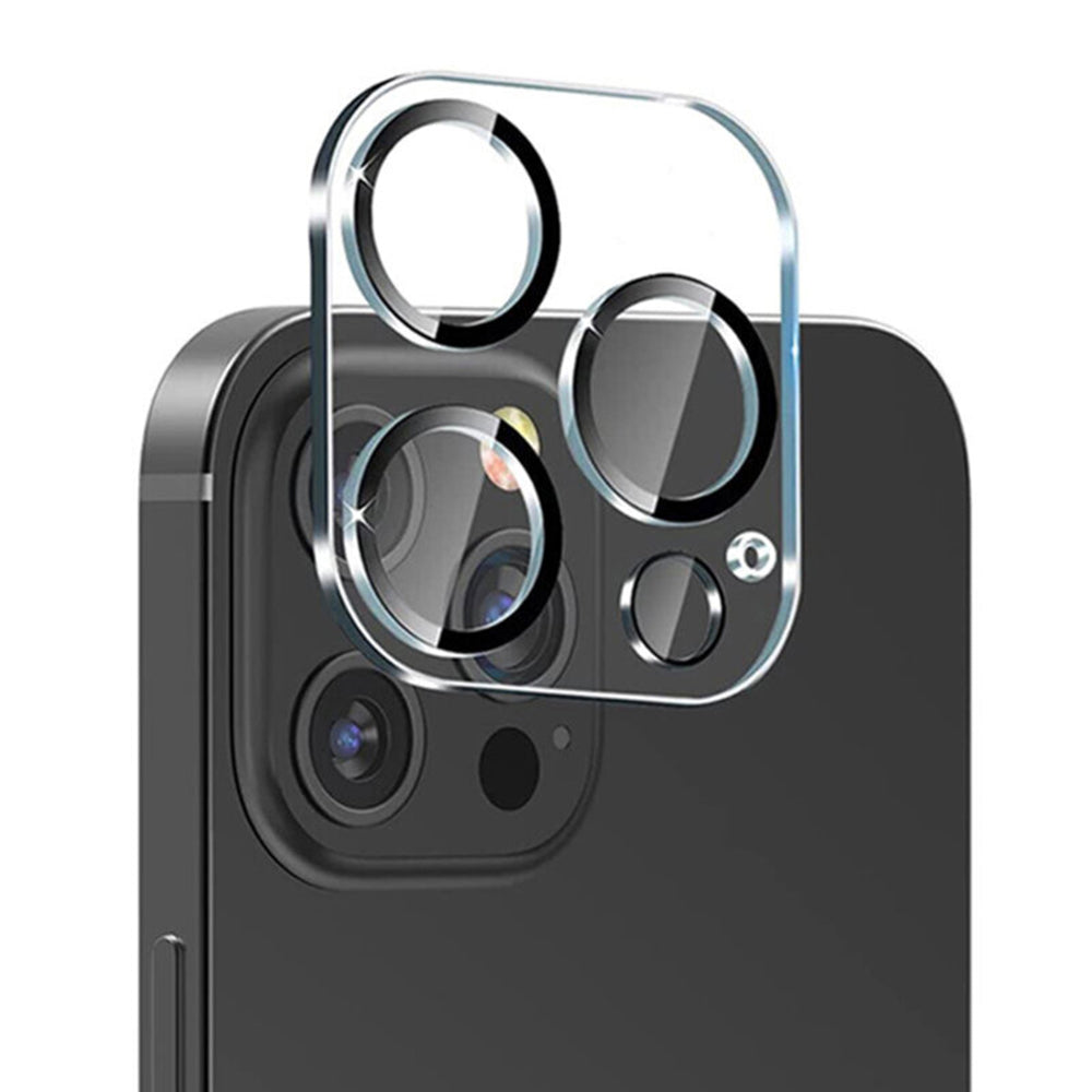 Lito S+ Achtercamera Beschermfolie voor Apple iPhone 13 Pro Max / 13 Pro, Gehard Glas, Zwart