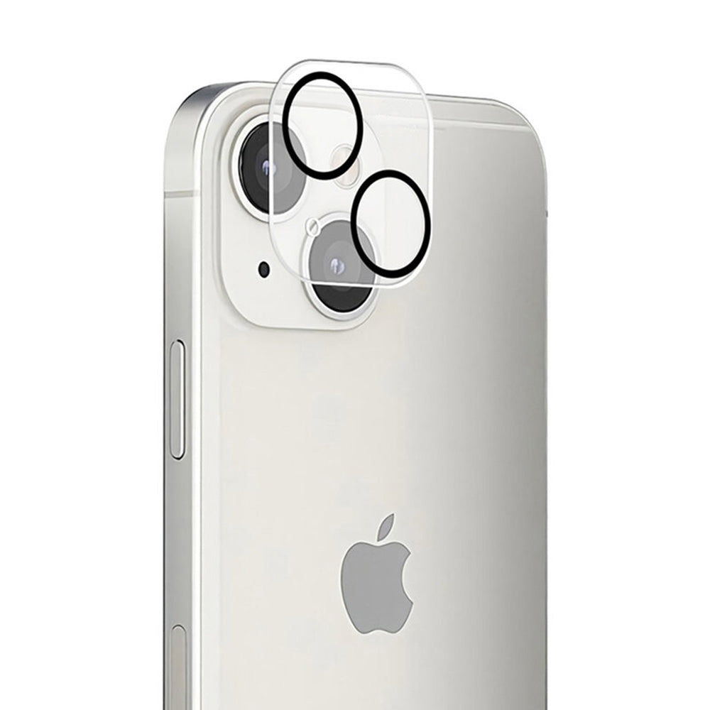 Lito S+ Rückkamera-Schutzfolie für Apple iPhone 14 Plus / 14, gehärtetes Glas, schwarz
