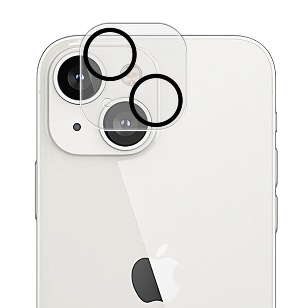 Lito S+ Rückkamera-Schutzfolie für Apple iPhone 14 Plus / 14, gehärtetes Glas, schwarz