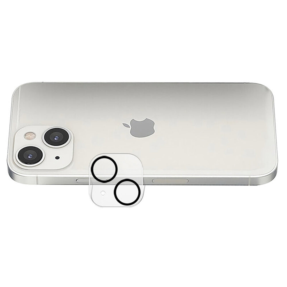 Lito S+ Rückkamera-Schutzfolie für Apple iPhone 14 Plus / 14, gehärtetes Glas, schwarz