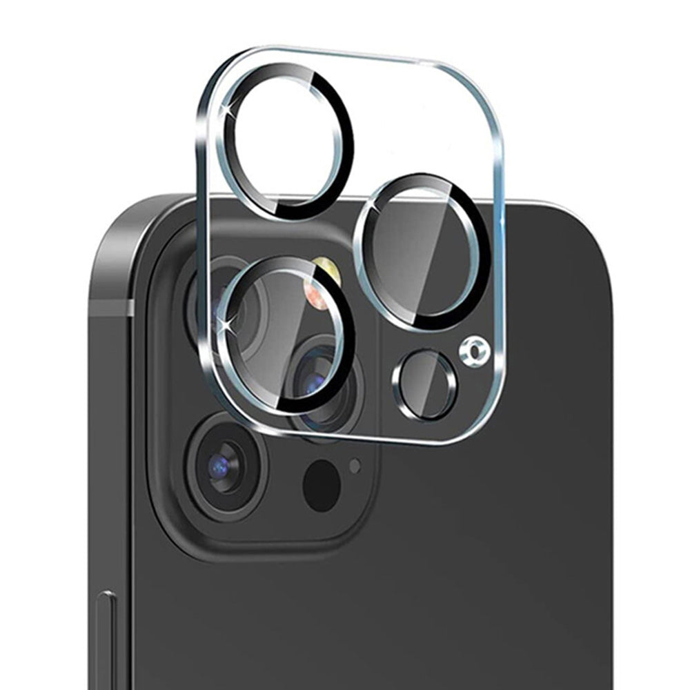 Film de protection pour caméra arrière Lito S+ pour Apple iPhone 14 Pro Max / 14 Pro, Verre trempé, Noir