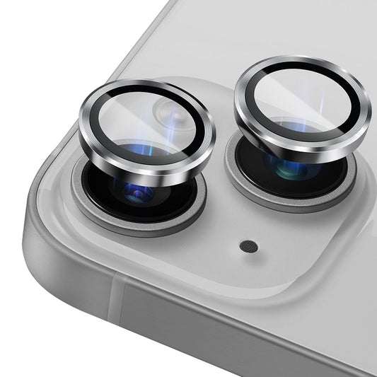 Schutzfolie für die Rückkamera Lito S+ für Apple iPhone 14, gehärtetes Glas, silberfarben