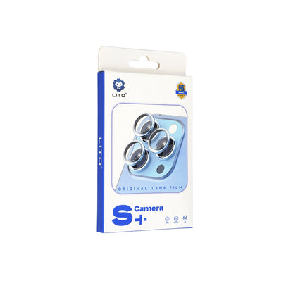 Beschermfolie Achtercamera Lito S+ voor Apple iPhone 14, Gehard Glas, Zilver