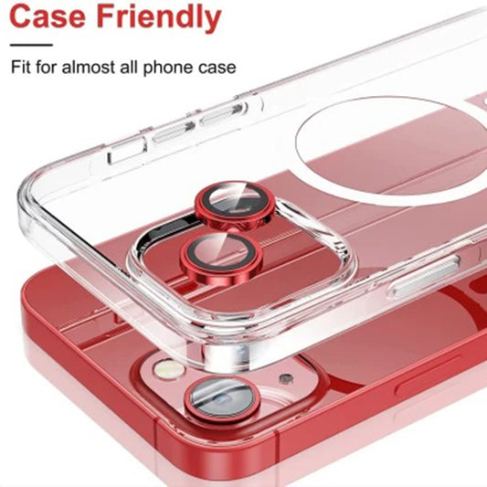 Beschermfolie Achtercamera Lito S+ voor Apple iPhone 14, Gehard Glas, Rood