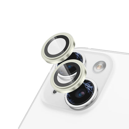 Film de protection pour caméra arrière Lito S+ pour Apple iPhone 15 Plus / 15, Verre trempé, Jaune