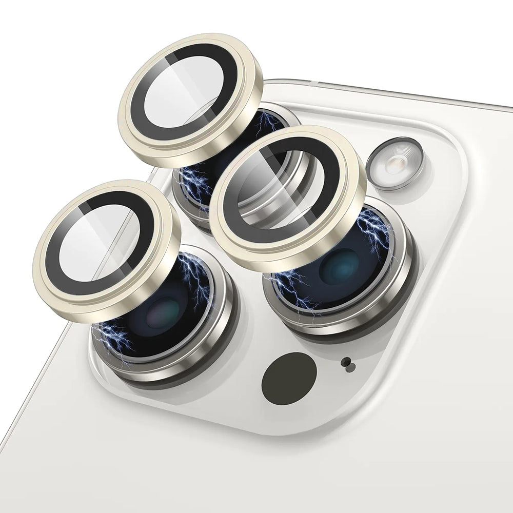 Beschermfolie Lito S+ voor de achtercamera van Apple iPhone 17 Air, Gehard Glas, Geel