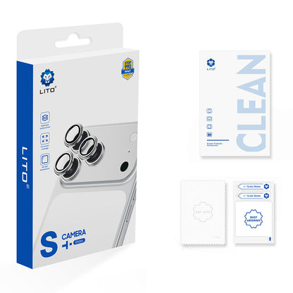 Lito S+ Achtercamera Beschermfolie voor Apple iPhone 18 Pro / 18 Pro Max, Gehard Glas, Blauw