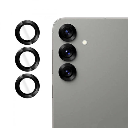 Beschermfolie Achtercamera Lito S+ voor Samsung Galaxy S25 S931, Gehard Glas, Zwart