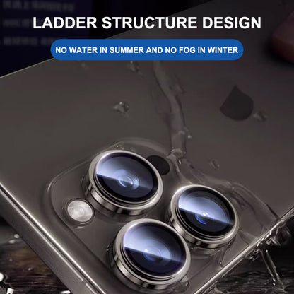 Beschermfolie Lito Titanium AR voor de achtercamera van Apple iPhone 17 Pro Max / 17 Pro, Gehard Glas, Grijs