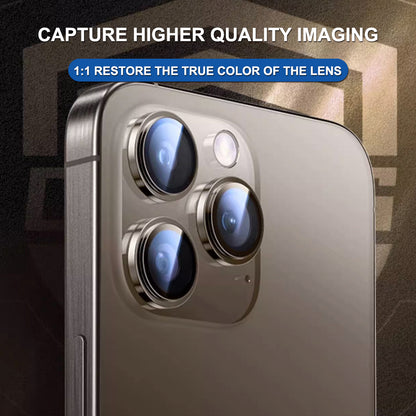 Beschermfolie Lito Titanium AR voor de achtercamera van Apple iPhone 17 Pro Max / 17 Pro, Gehard Glas, Grijs